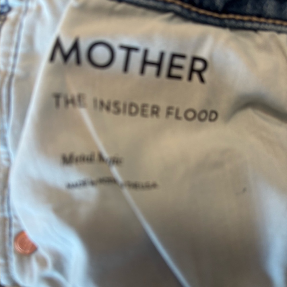 Mother Superior Metal Magic Insider Flood jeans 28 ankle studded blue cropped - Picture 13 of 15
